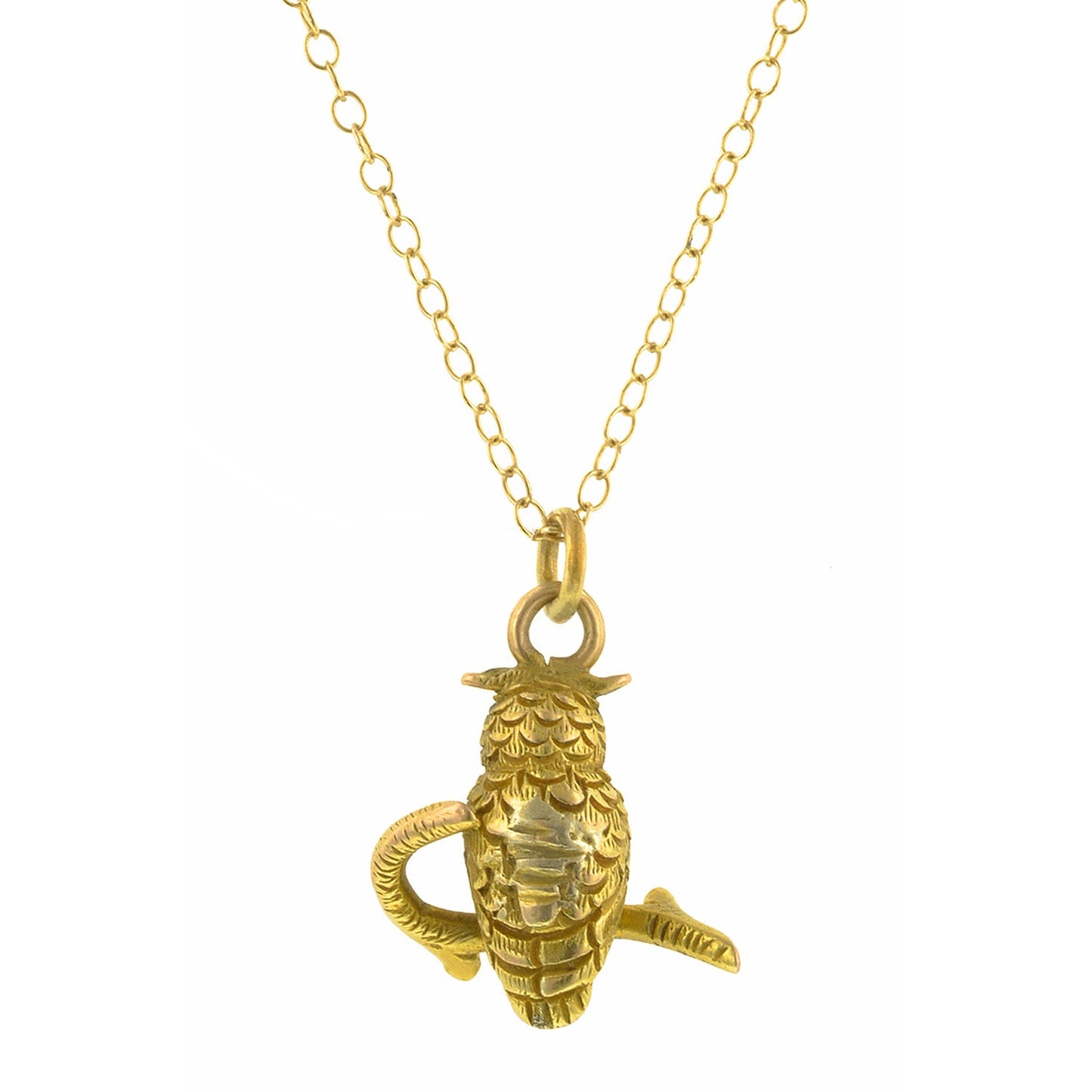 Antique Owl Diamond Pendant
