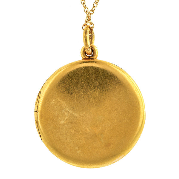 Antique Ruby, Emerald & Diamond Locket