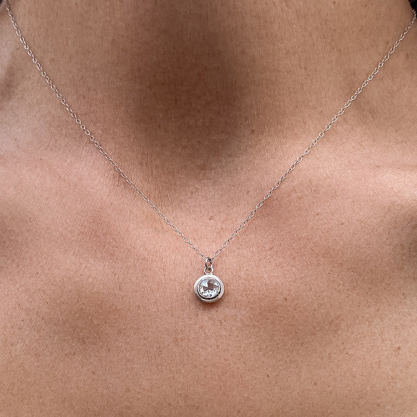 Antique Rose Cut Diamond Pendant