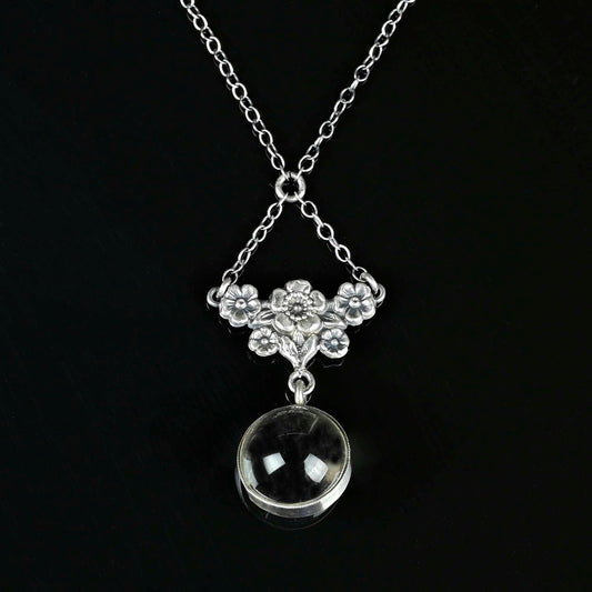 Pools of Light Rock Crystal Art Deco Necklace